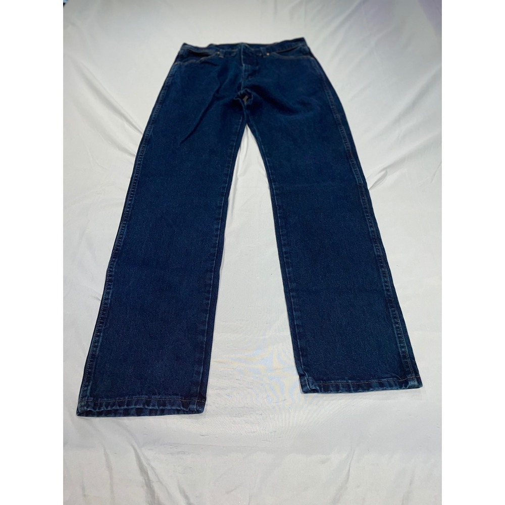 Wrangler Cowboy Cut Original Fit Dark Wash Jeans 13MWZDD 33x34 Mens Straight Leg